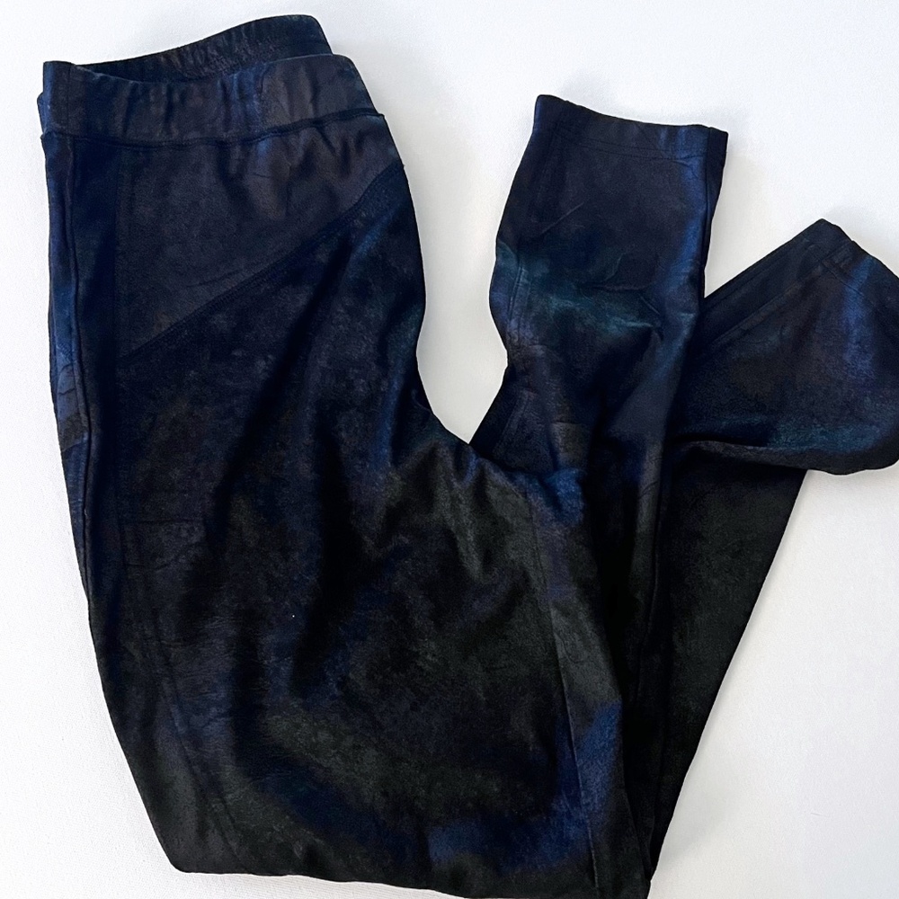 Free People Midnight Vegan Suede Skinny Pants Black Medium Moto Indie Sleaze - Picture 3 of 7